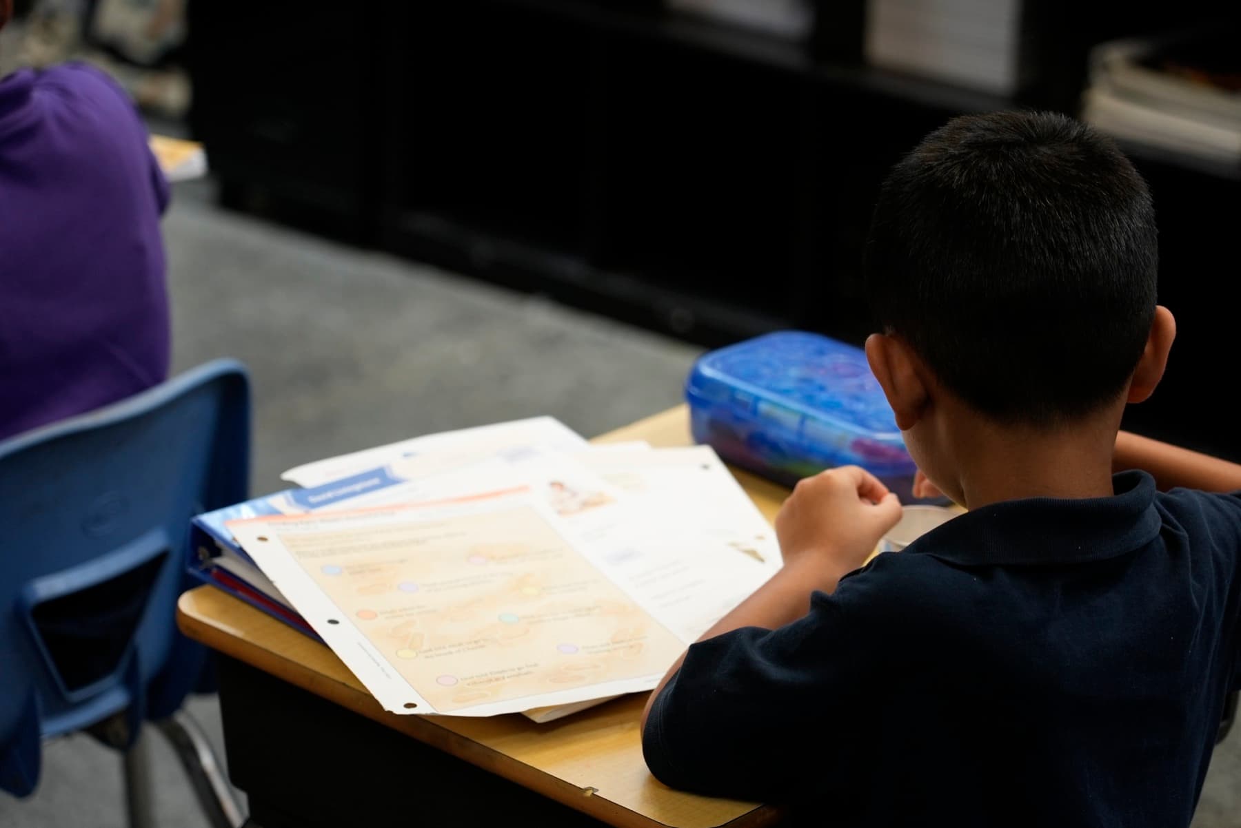 Student working at Chapel Hill Christian School