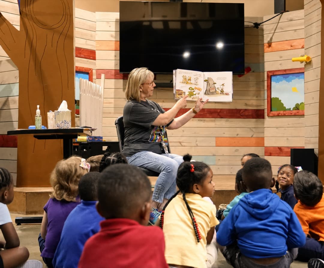 Story time at Chapel Hill Christian School